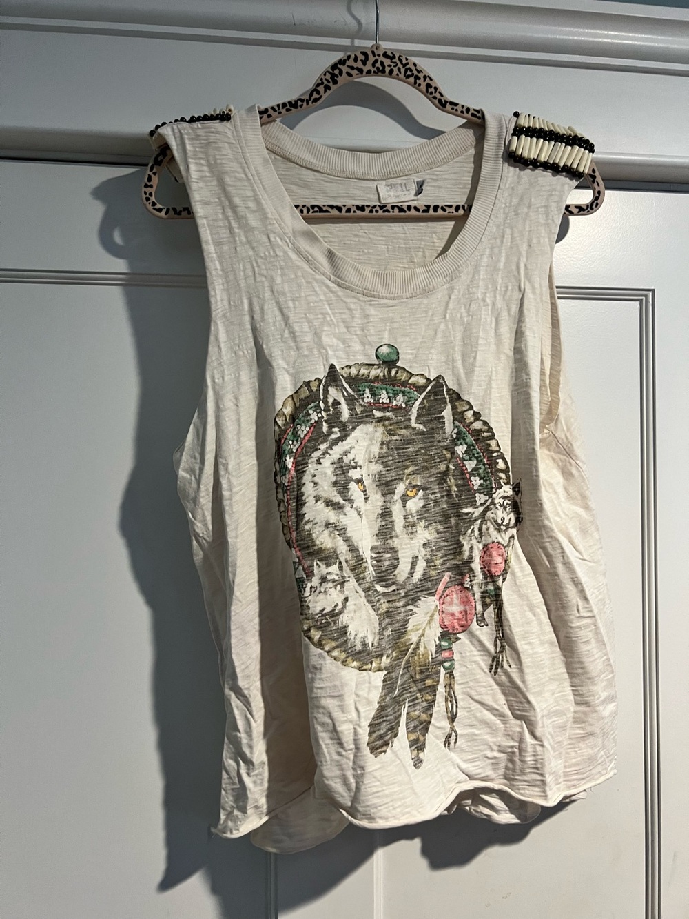 Spell and the Gypsy Wolf totem Dream Catcher Tank (RARE) - Sz. 8 - Vintage 🐺🦄 - Picture 5 of 12